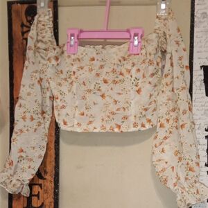 Shein Floral Off-Shoulder Women's Top